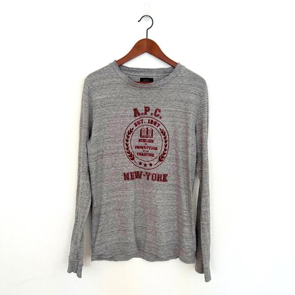 A.P.C. collegiate sweat shirt - Size Men's M - Picture 1 of 4